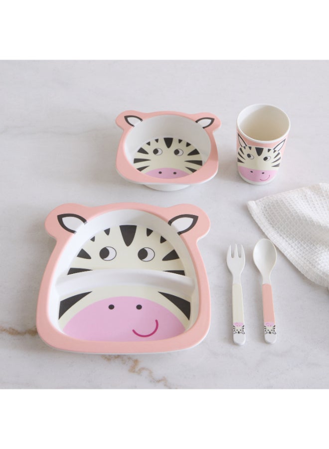 Home Box Zebra 5-Piece Dinner Set for Kids - Image 1